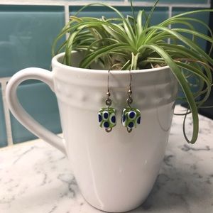 NEW Handmade Sterling & glass earrings